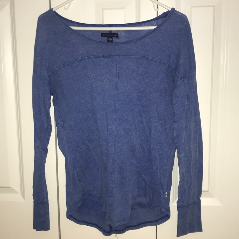 blue long sleeve